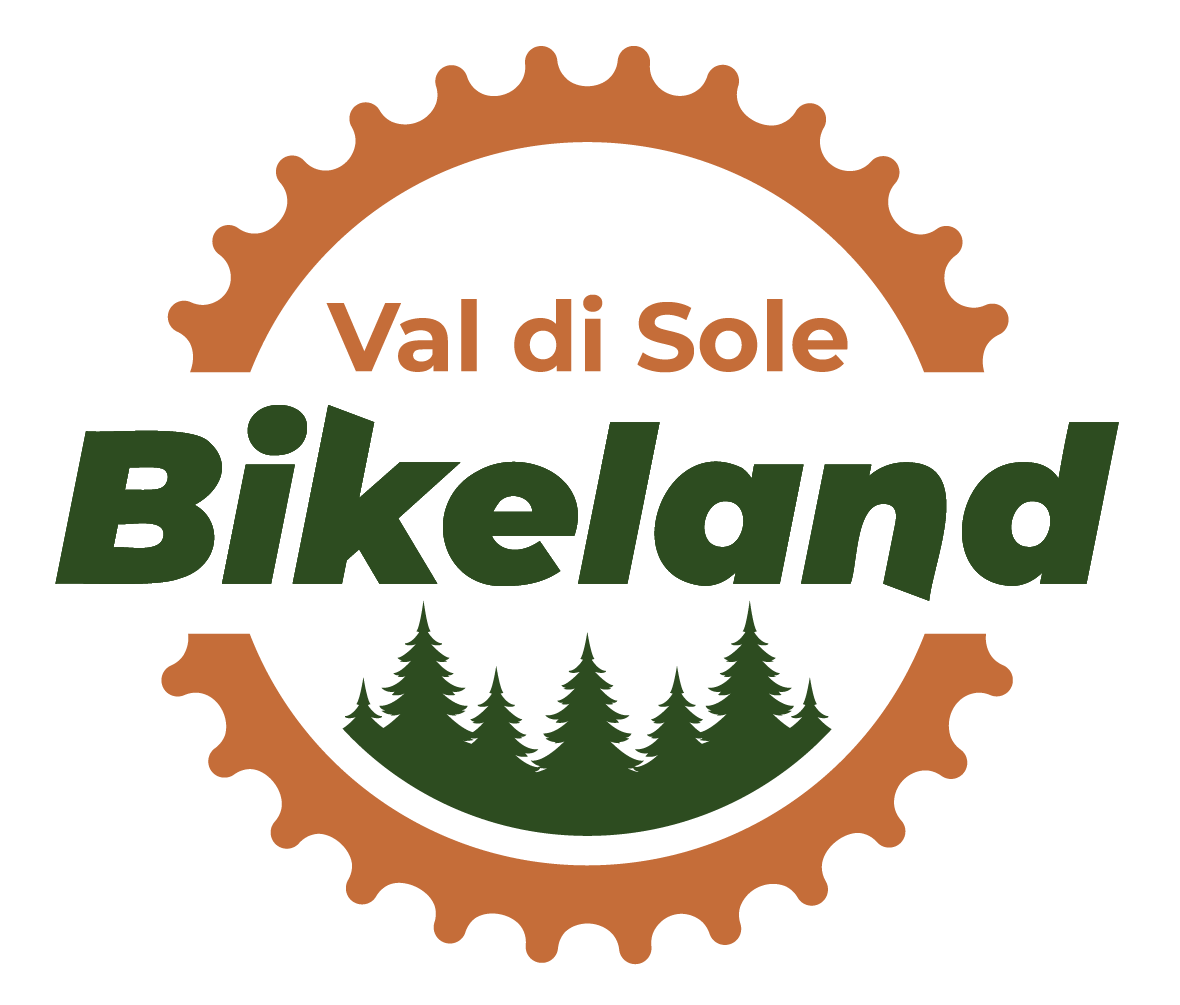 Logo ufficiale Val di Sole Bikeland, partner dell'evento gravel Unpaved Roads.